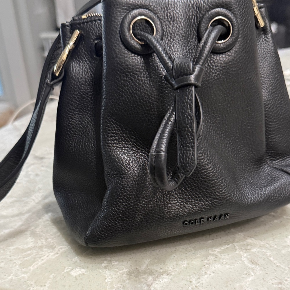 Cole Haan Black Leather Shoulder Bag